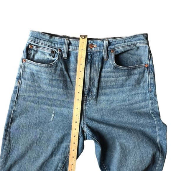 Madewell The High rise Slim Crop Boyjean Casual women’s blue jeans. size 30 - Picture 8 of 10